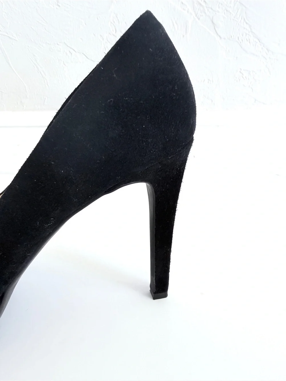 Jessica Simpson Kelli Peep Toe Platform Pumps, Black Suede, 9M 👠
